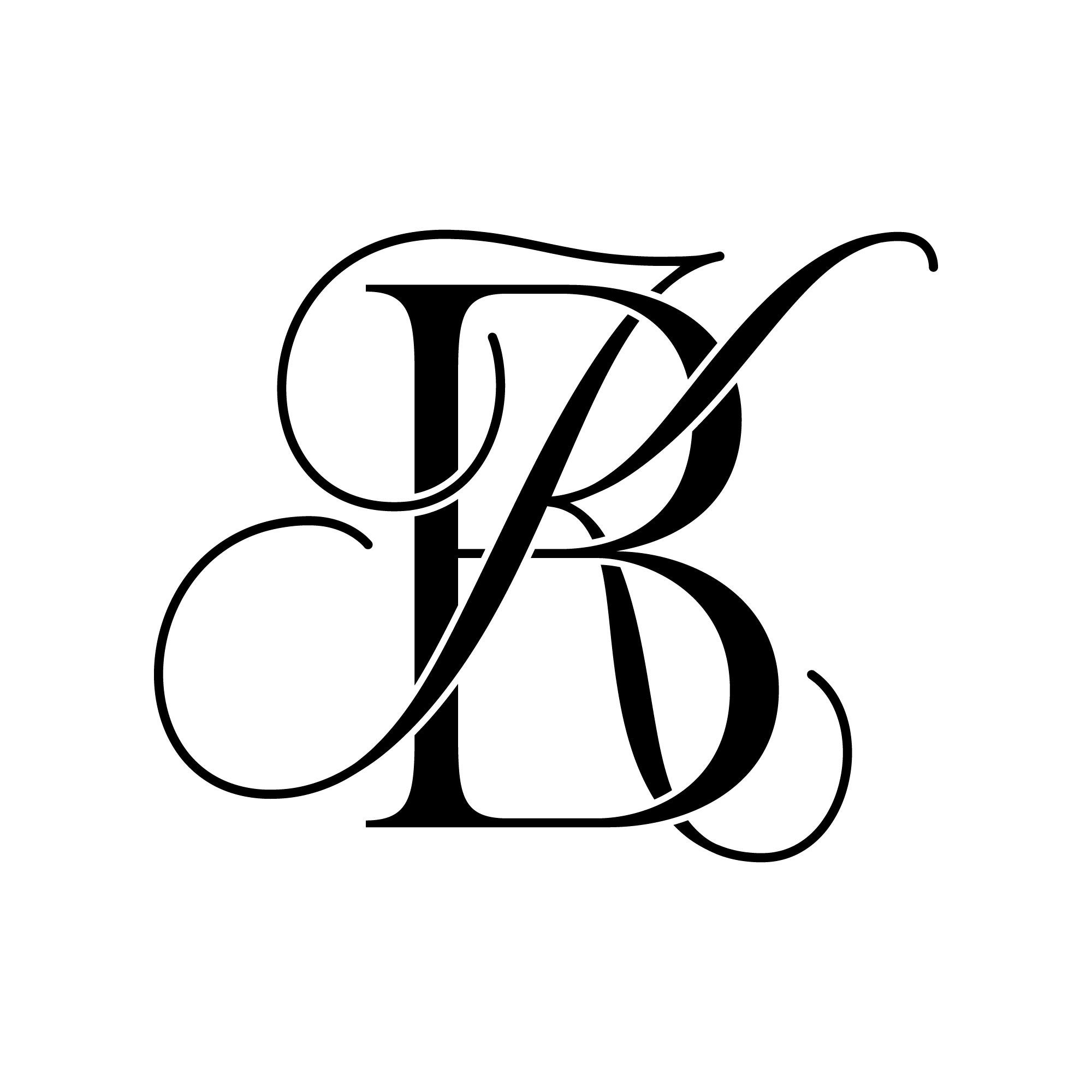 Monogram Business Logo Modern Logo Design Premade Logo KB | Etsy