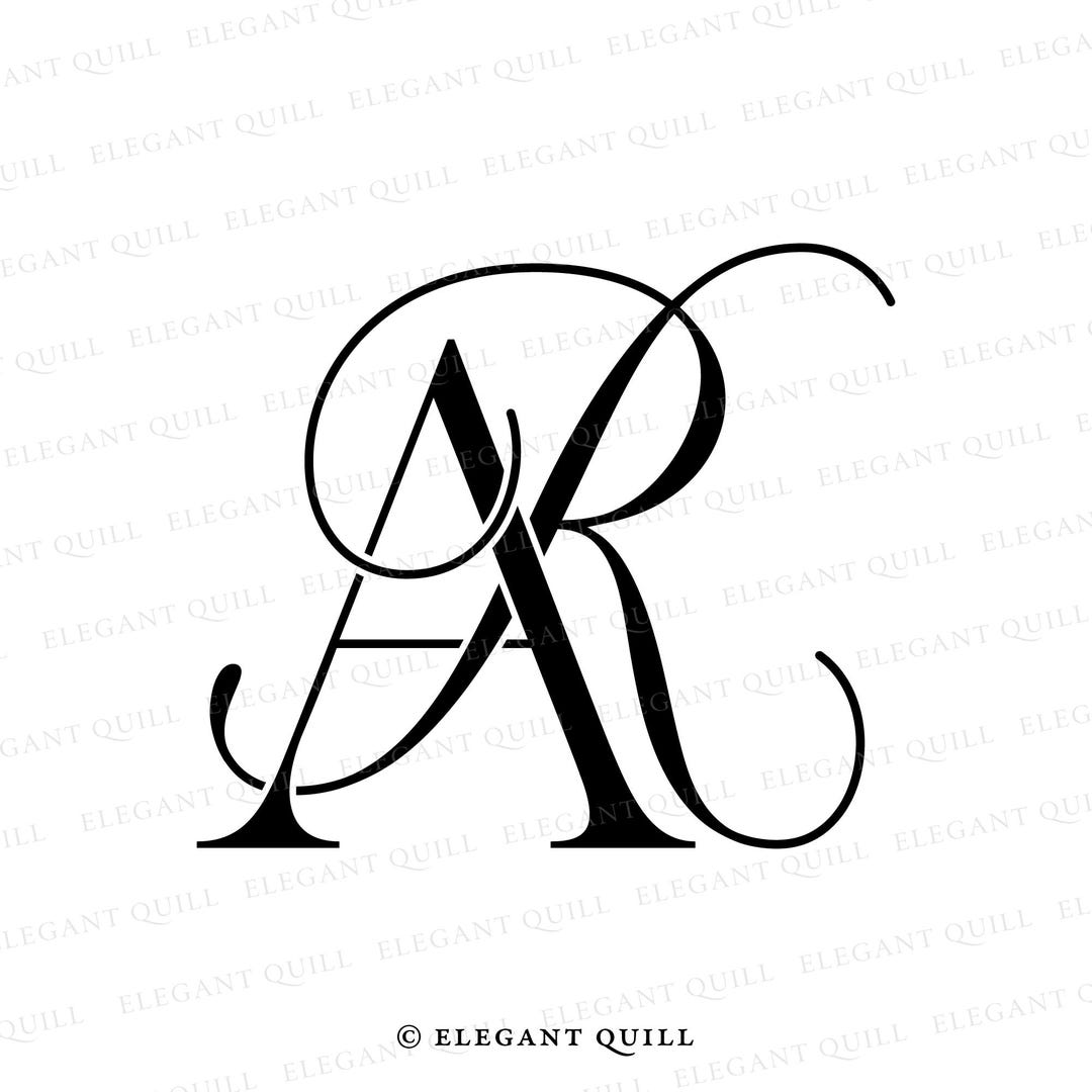 Monogram Business Logo, Modern Logo Design, Premade Logo, RA, AR - Etsy