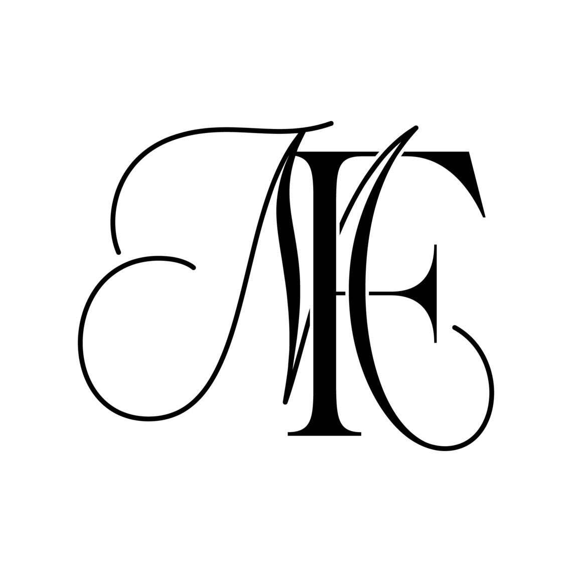 Wedding Monogram Light Gobo Logo Wedding Logo Monogram MF | Etsy