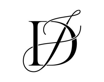 Name Initials Logo, Company Initials Logo, Monogram Logo, JD, DJ
