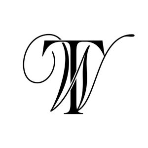 Name Initials Logo Company Initials Logo Monogram Logo WT - Etsy