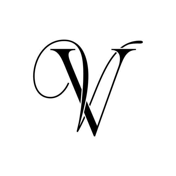 Monogram SVG SVG Files for Cricut Wedding Monogram Logo VV - Etsy
