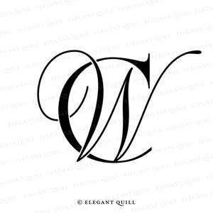 May include: Black and white monogram of the letters "WC" in a stylized script font. The letters are intertwined and the "W" is larger than the "C".