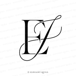 Lettermark Logo, Typography Logo, Monogram Logo, JE, EJ