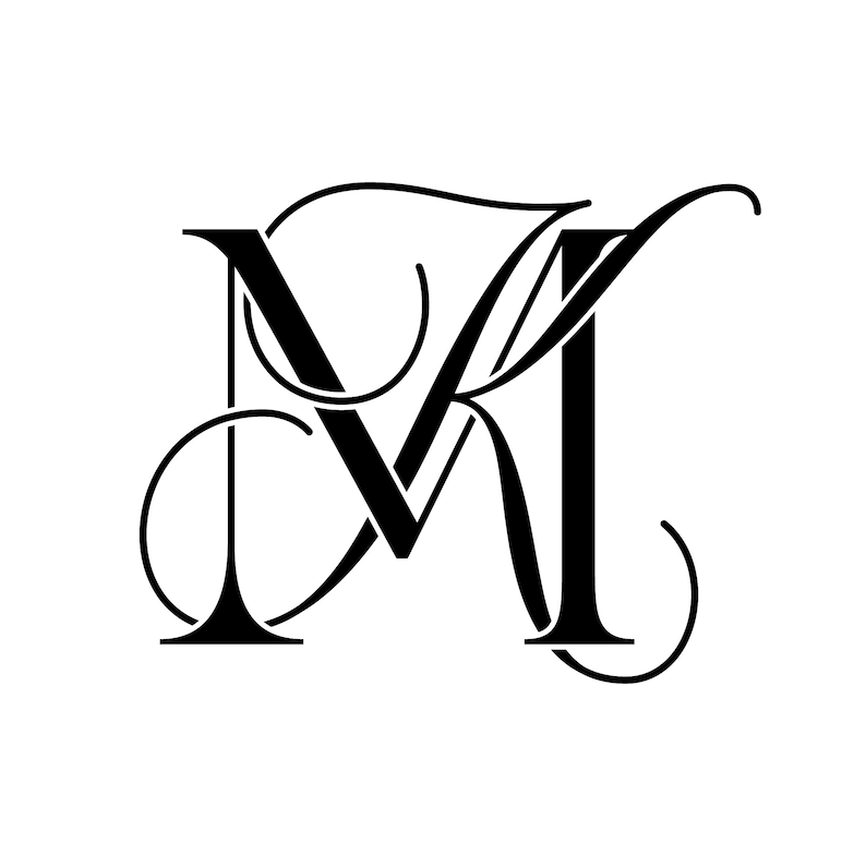 Wedding Logo, Wedding Monogram, Digital Download, KM, MK - Etsy