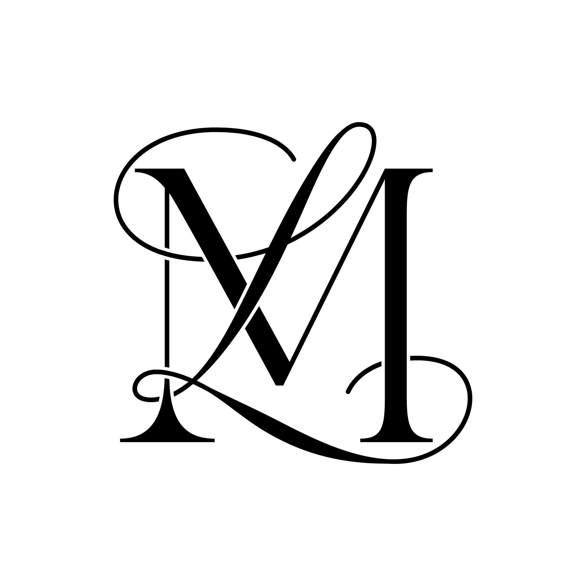 AMH Monogram, Letter and Love logo - MasterBundles