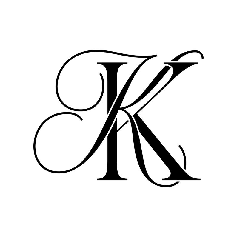 Monogram SVG SVG Files for Cricut Wedding Monogram Logo KK - Etsy