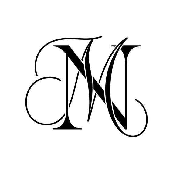Personal Logo Initials Logo of Initials Monogram Logo MN | Etsy