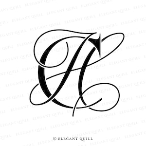 Monogram Hc - Etsy
