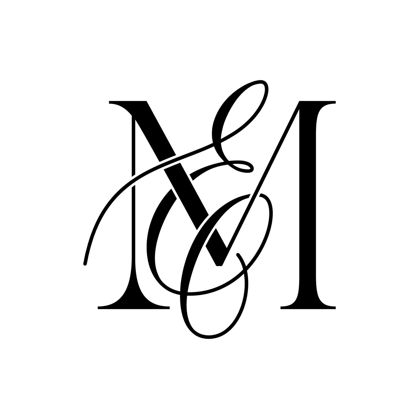 Calligraphy Logo Boutique Logo Design Business Logo EM ME - Etsy