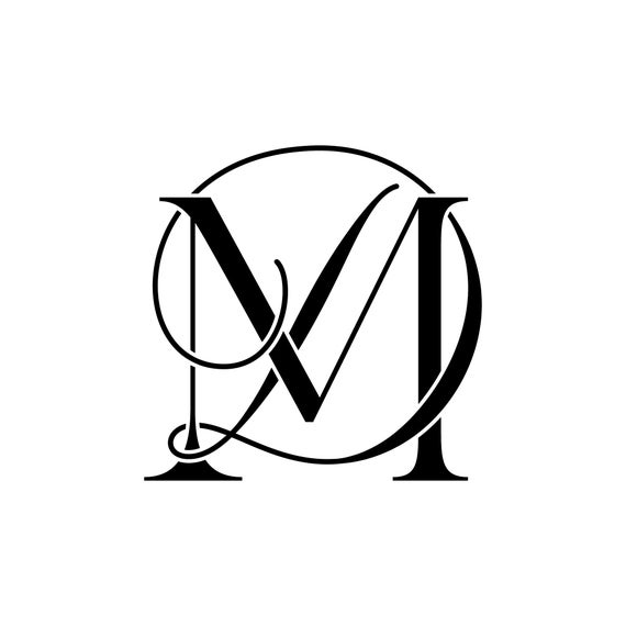 Wedding Logo Wedding Monogram Digital Download DM MD | Etsy