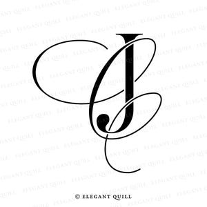 Wedding Logo Monogram, Digital Download, Wedding Logo Design, CJ, JC