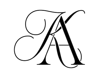 Business Logo Design, Premade Logo, Monogram Logo, KA, AK