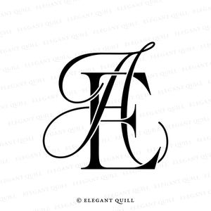 Wedding Monogram Initials, Wedding Logo, Wedding Monogram, AE, EA