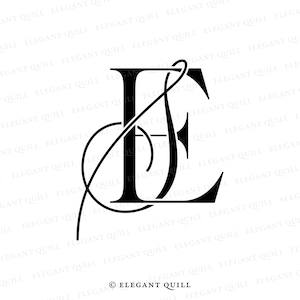 Monogram Business Logo, Modern Logo Design, Premade Logo, SE, ES