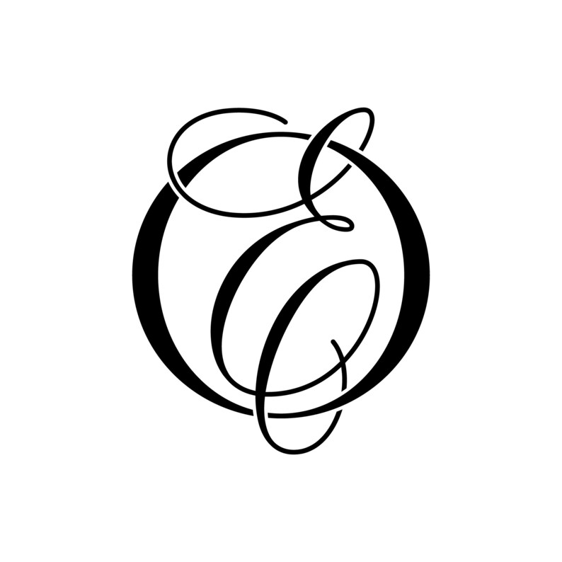 Download Monogram SVG Svg Files for Cricut Wedding Monogram Logo EO | Etsy