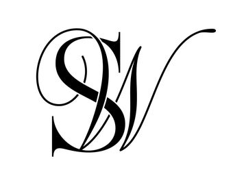 Personal Logo Initials, Logo of Initials, Monogram Logo, WS, SW
