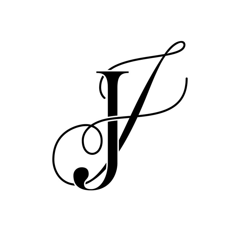Wedding Logo Monogram, Digital Download, Wedding Logo Design, JJ - Etsy