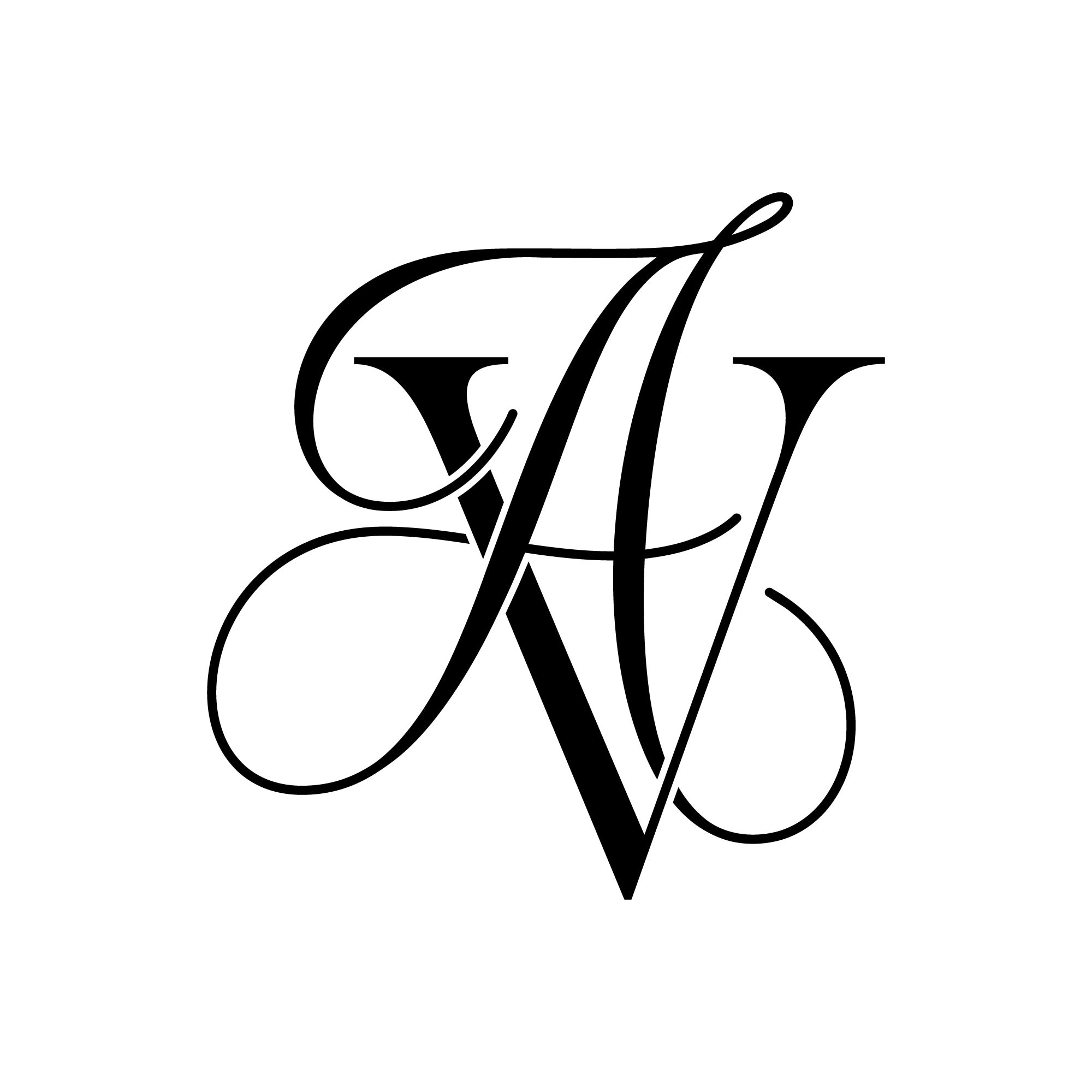 Name Initials Logo Company Initials Logo Monogram Logo AV - Etsy ...