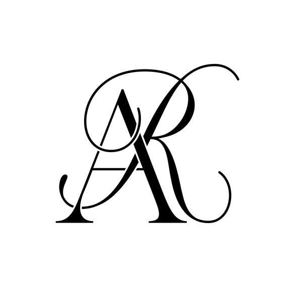 Monogram Business Logo, Modern Logo Design, Premade Logo, RA, AR - Etsy 日本