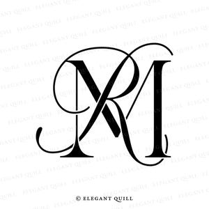 Wedding Logo Monogram, Digital Download, Wedding Logo Design, RM, MR