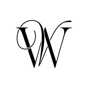 Wedding Logo Wedding Monogram Digital Download VW WV - Etsy