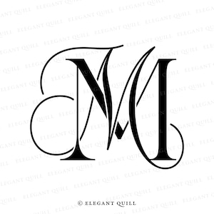 Wedding Logo, Wedding Monogram, Digital Download, MM