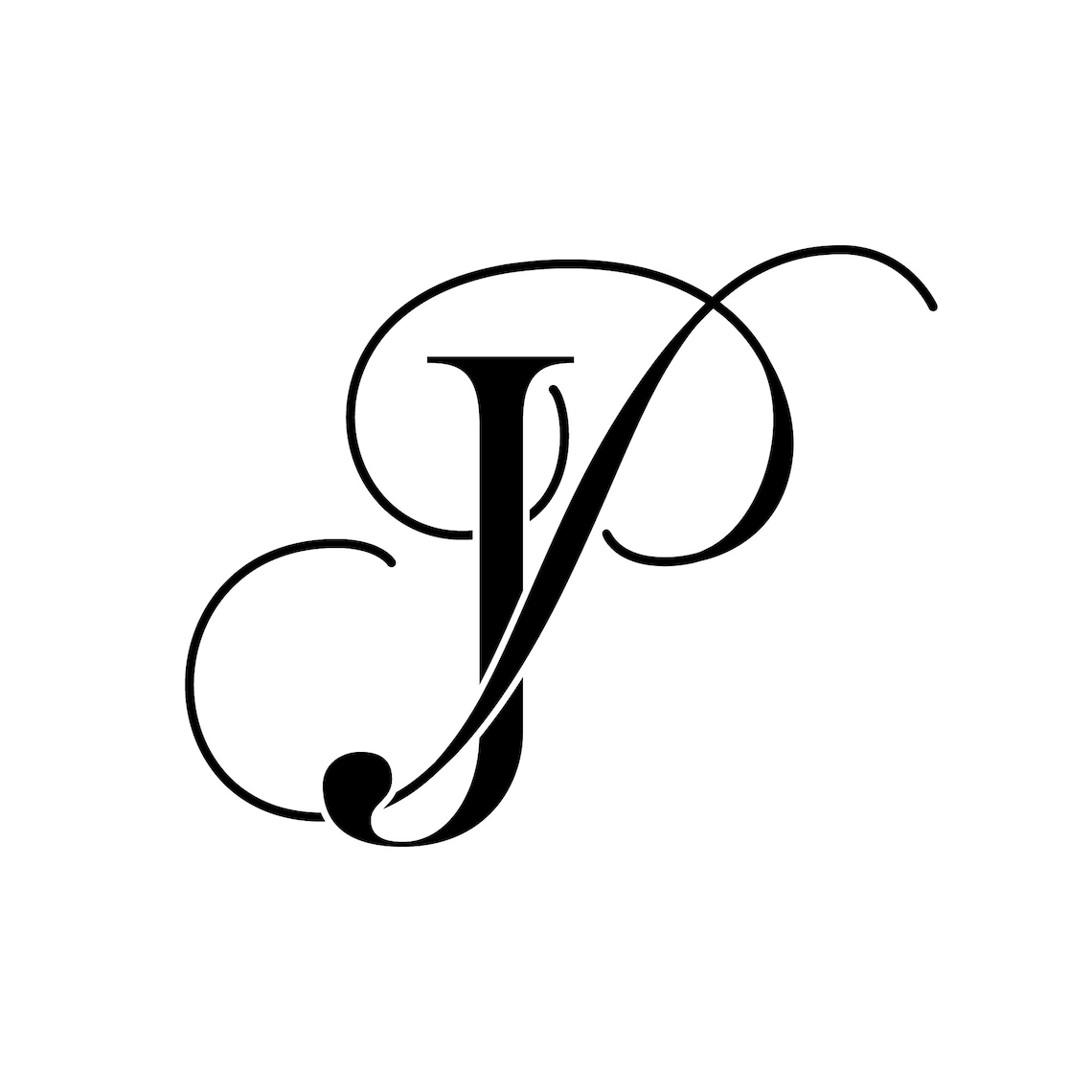 Wedding Logo Monogram, Bride Logo, Wedding Monogram Initials, PJ, JP - Etsy