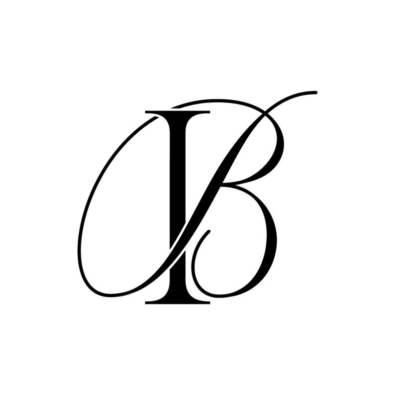 Wedding Monogram Initials Wedding Logo Wedding Monogram BI | Etsy