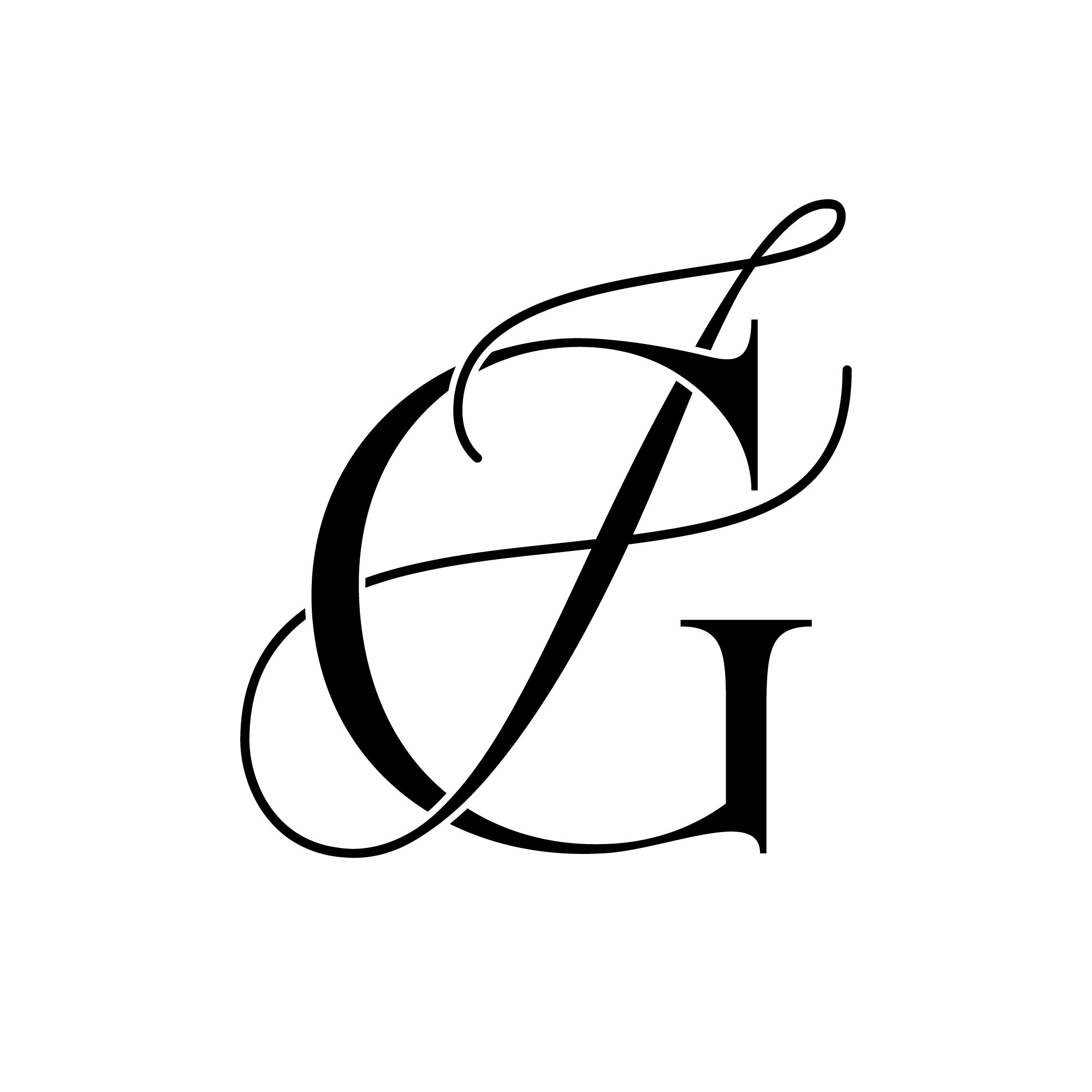 Feminine Logo Elegant Logo Business Logo Design Jg Gj Etsy