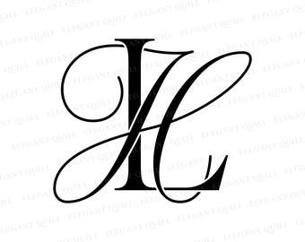 Monograma de gobo para boda, luz de gobo, monograma de logotipo para boda, HL, LH