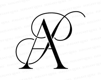Personal Logo Initials, Logo of Initials, Monogram Logo, PA, AP