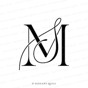 Feminine Logo, Elegant Logo, Business Logo Design, SM, MS