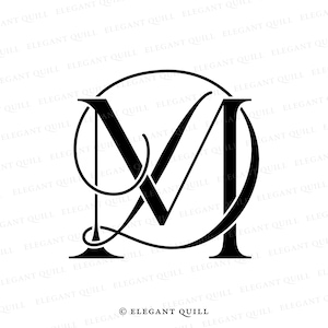 Wedding Logo, Wedding Monogram, Digital Download, DM, MD