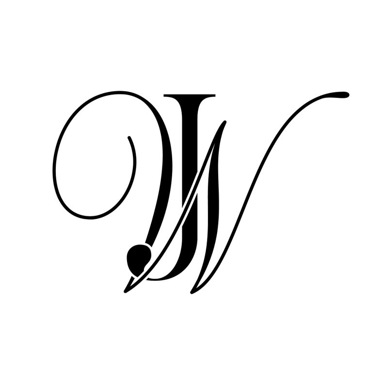 Wedding Monogram Light Gobo Logo Wedding Logo Monogram WJ - Etsy