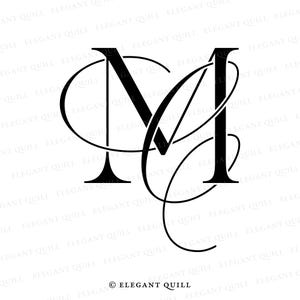 Wedding Logo Monogram, Wedding Initials, Dance Floor Monogram, CM, MC