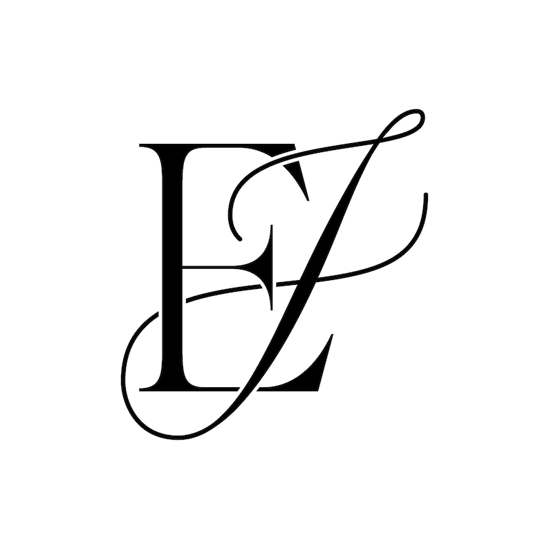 Lettermark Logo, Typography Logo, Monogram Logo, JE, EJ image 1