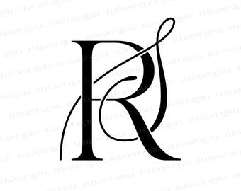 Wedding Logo Monogram, Digital Download, Wedding Logo Design, SR, RS