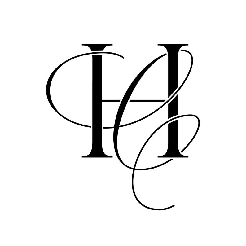 Download Monogram SVG Svg Cut Files Digital Wedding Monogram Logo | Etsy