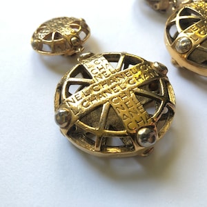 Vintage Chanel pendant cage earrings