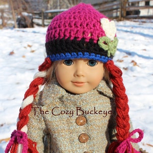 CROCHET PATTERN - Princess Anna Doll Hat - American Girl Doll