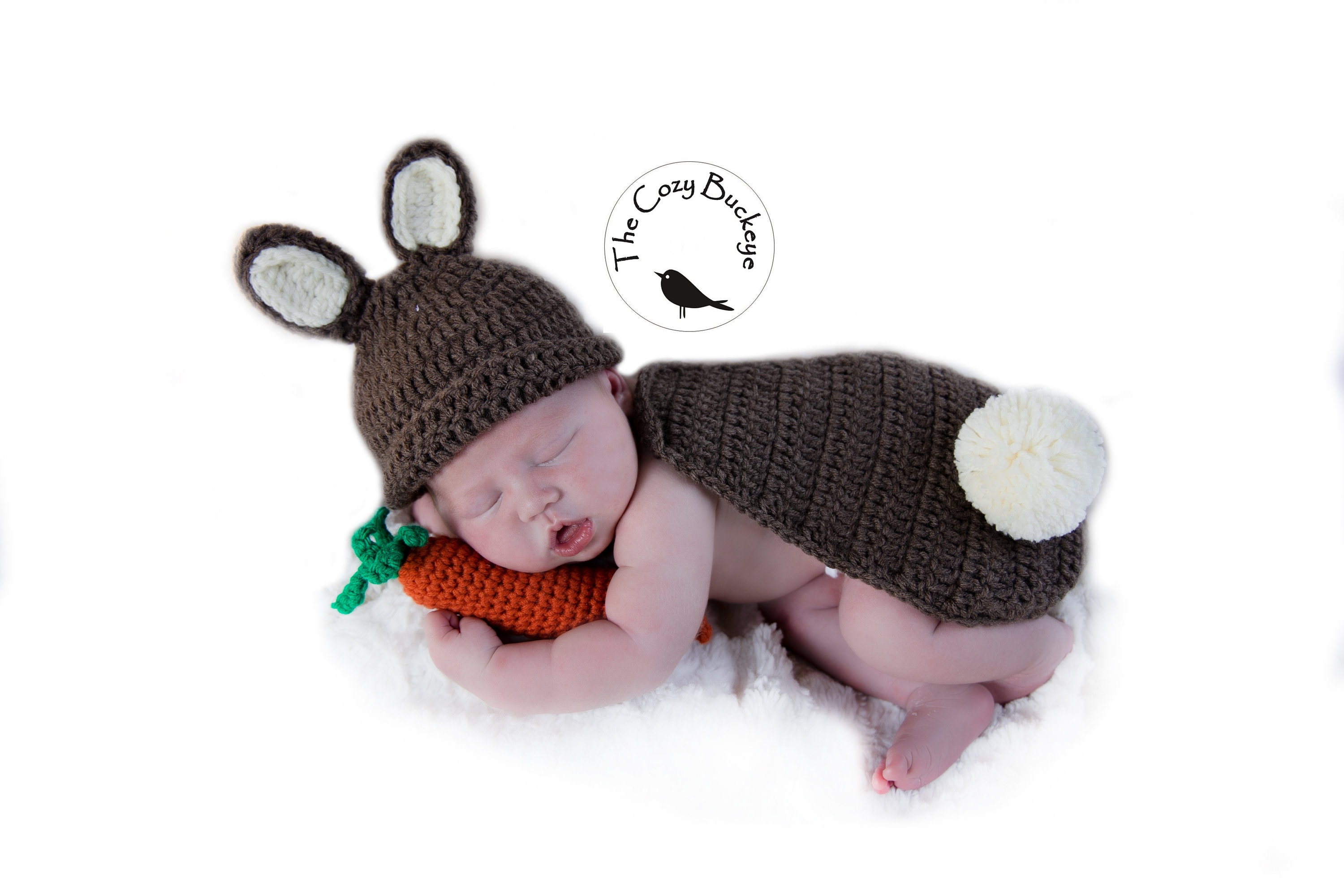 37 Bunny Beanie Crochet Patterns: Perfect for Every Skill Level and Season! 6 Newborn Bunny Crochet Hat & Cape Set with Carrot (Crochet