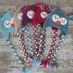 CROCHET PATTERN - The Sleepy Owl Crochet Hat - Animal Character Hat
