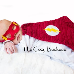 Crochet Superhero Cape & Mask Pattern: Newborn Photography Prop (PDF Pattern)