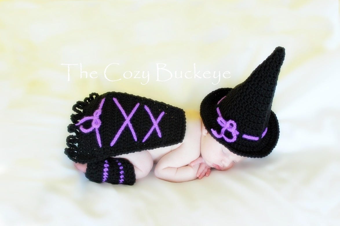 35 Crochet Leg Warmers Patterns for Retro, Cozy, and Statement Style 9 Crochet Pattern Newborn Witch Hat Cape and Leg Warmers Set