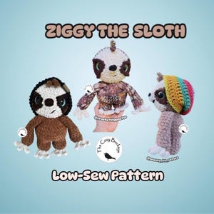 Ziggy el Perezoso – Patrón de amigurumi de perezoso a crochet (Descarga en PDF)