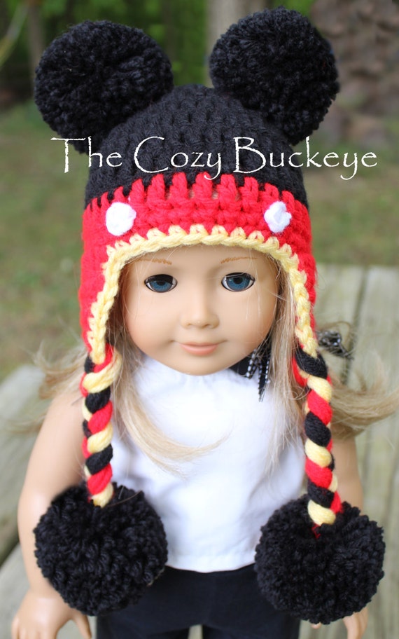 mickey pom pom hat