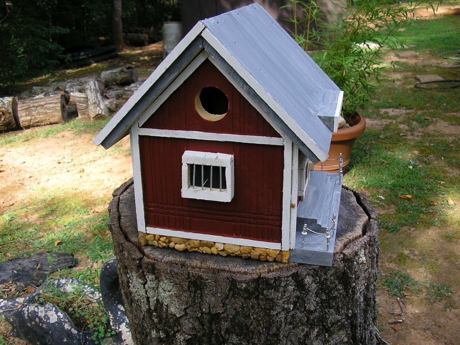 Quaint Birdhouse Jail House Etsy