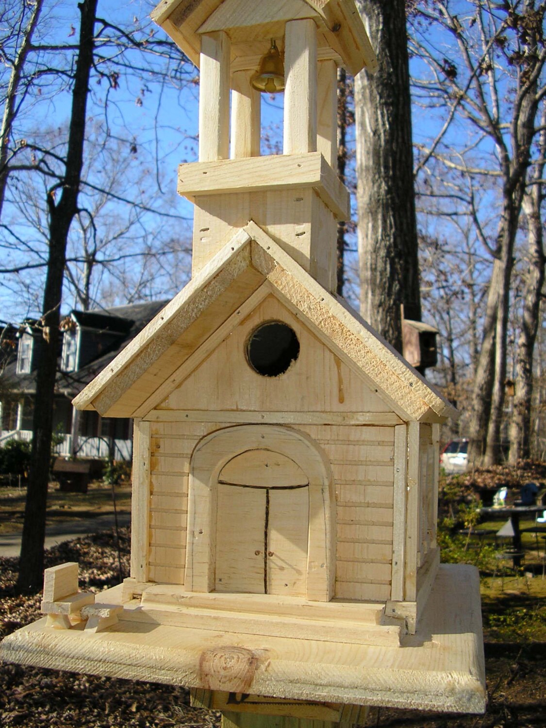 Unfinished Birdhouse Church Etsy