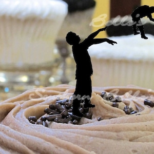 Printable Zombie Silhouette cupcake topper-PRINT138JPW-printable Zombie pick-digital zombie download-digital graphic cupcake topper download